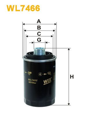 WIX FILTERS Õlifilter WL7466